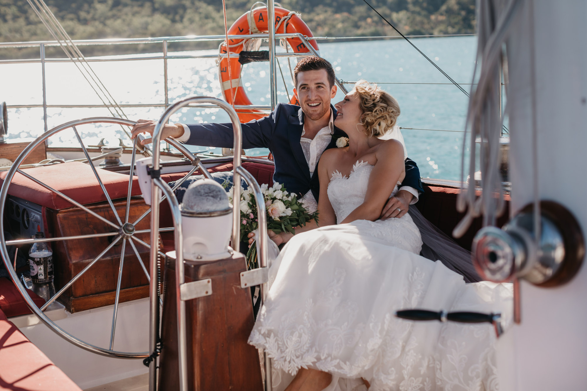 Whitsunday Wedding on a yacht Lady Enid Sailing