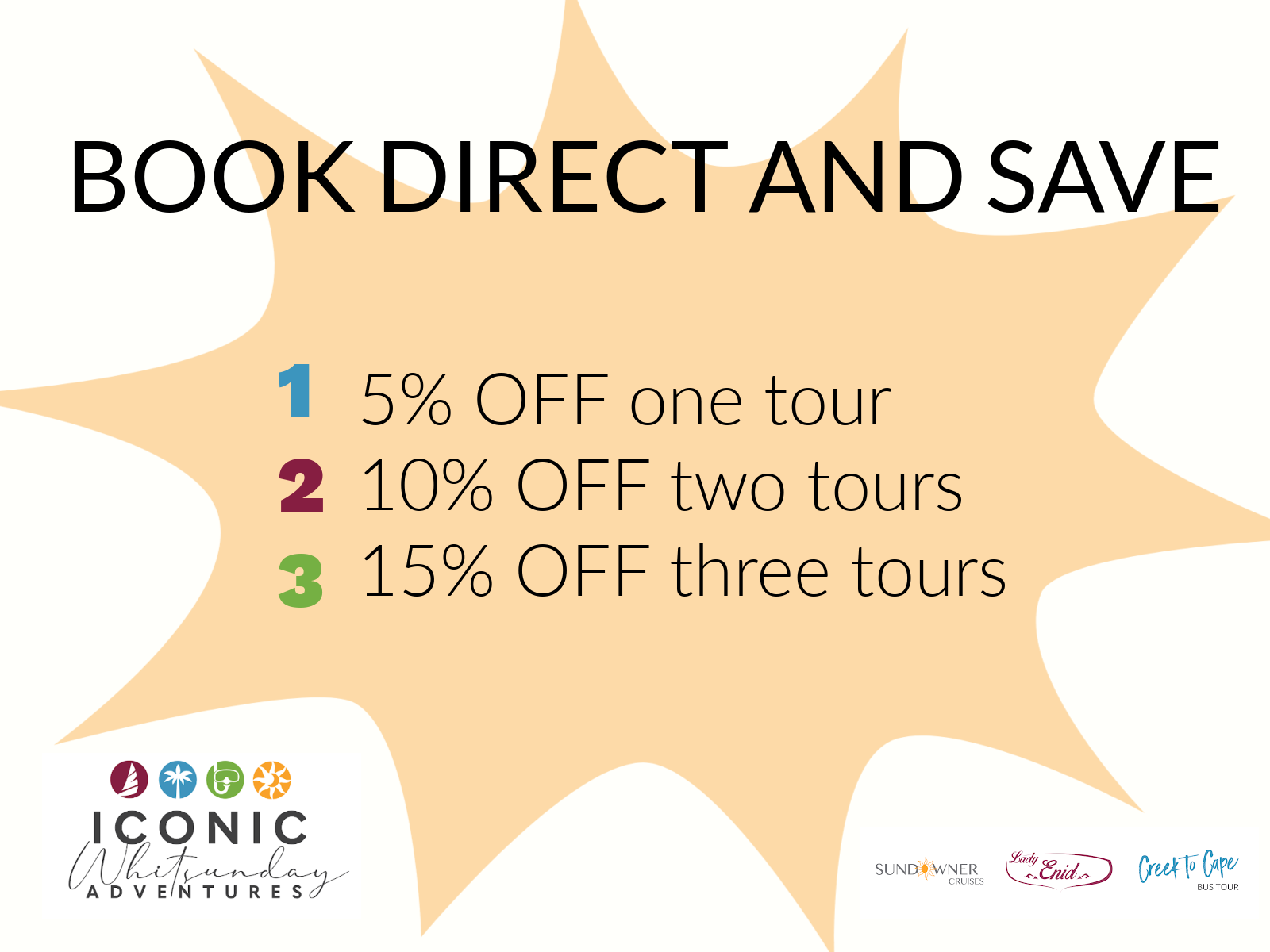 Iconic Whitsunday holiday deals specials packages save